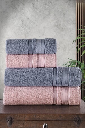 Seidiges Badetuch 4er-Set SILKSI-4 - Julie