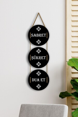 Seien Sie geduldig, seien Sie dankbar, beten Sie Tischgeschenk - Pey Aksesuar