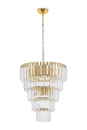 Şelale 40 cm 5 Layer Yellow (Gold) Pendant Chandelier - Çakır Avize 3700-40SR - Çakır Aydınlatma