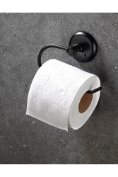 Selbstklebender Toilettenpapierhalter, WC-Papierhalter, Toilettenpapierhalter, Schwarz, 2308221800 - Sas Haus