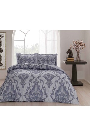Selby Purple Double Cotton Satin Duvet Cover Set 60266427 - Taç