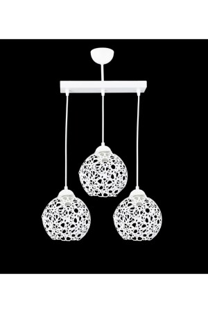 Selçuklu Top Motif Yıldız Ferforje Model Retro Rustik Sarkıt Avize LMBDR35332 - Lambadar