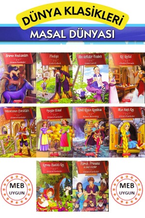 Selections from World Classics Kindergarten and 1. 10 Large-Size Illustrated Books for Classrooms - Gönül Yayincilik