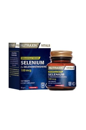 Selenium 100 mcg 100 Tablets - Selenium Supplement - Nutraxin