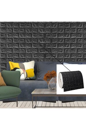 Self Adhesive Flexible Foam Wallpaper Panel 3d Dimensional Brick Pattern - Renkli Duvarlar