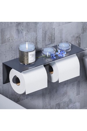 Self Adhesive Toilet Paper Holder , Double Roll Hanger Rack For All Types Of Toilet Paper 20222303202203 - AYZ