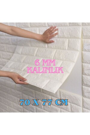 Self Adhesive White Wall Panel 3d - Renkli Duvarlar