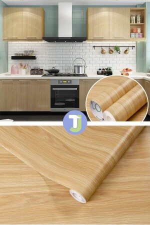Self Adhesive Wood Look Kitchen Bathroom Countertop Wall Cabinet Table Veneer 60X100cm - Technojet