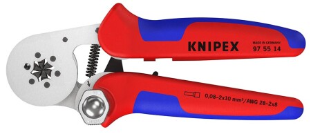 Self-adjusting crimping pliers KNIPEX 975514 - Knipex