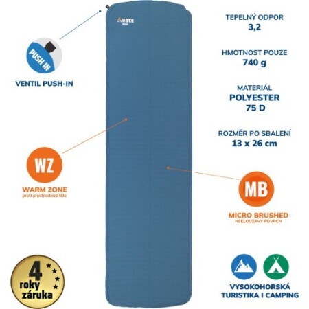 Self-inflating mat Yate Hiker, 25 mm - Yate