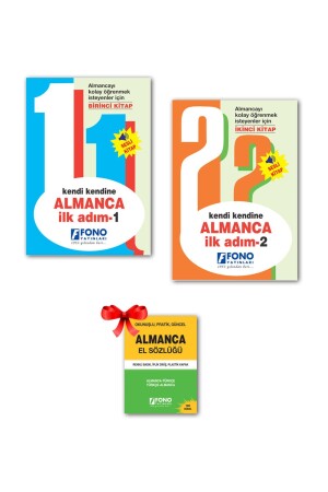 Self-Self German First Step 1 - 2 (2 BOOKS AND AUDIO) Dictionary Gift - Fono Yayınları
