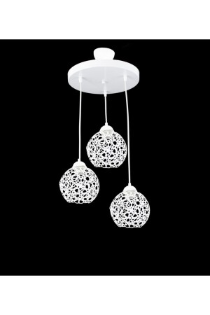 Seljuk Ball Motif Star Wrought Iron Model Retro Rustic Pendant Lamp Chandelier LMBDR35332 - Lambadar