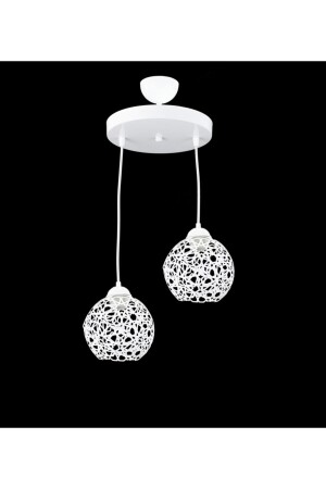 Seljuk Ball Motif Star Wrought Iron Model Retro Rustic Pendant Lamp Chandelier LMBDR35332 - Lambadar