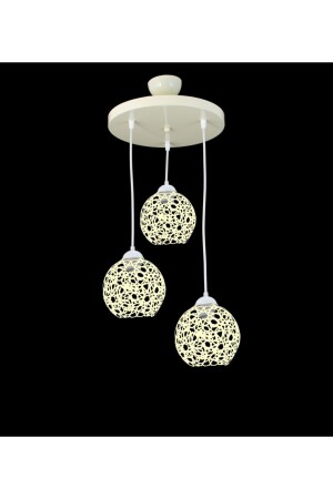 Seljuk Ball Motif Star Wrought Iron Model Retro Rustic Pendant Lamp Chandelier LMBDR35333 - Lambadar