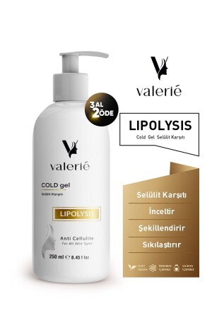 Selülit Ve Çatlak Karşıtı - Bölgesel Inceltici - Vücut Sıkılaştırıcı Soğuk Lipoliz Jel 250 Ml - Valerie