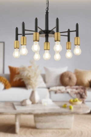 Semin 9L Modern Retro Living Room Chandelier Suitable for Cafe, Restaurant 3296-09-FR - Apliqa