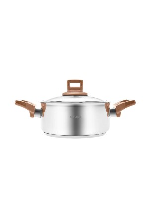 Senna Induction Based Steel Pot Rose 26 Cm 6.7 Lt 153. 03. 08. 2694 - Karaca