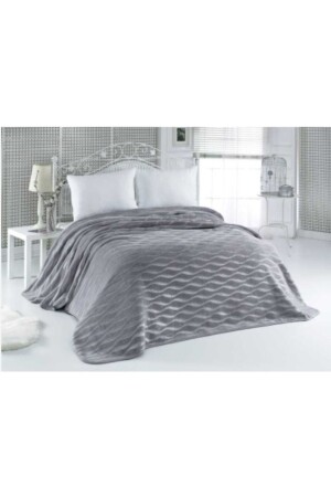 Sense Luxus Gold Nerz King Size Decke 516 Grau 220x240 &Sowohl Decke als auch Tagesdecke& - Mink