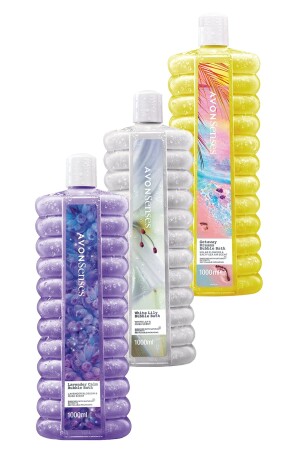 Senses Schaumbadpaket mit Lilien-Lavendel-Meersalz- und Sonnenblumenduft - Avon