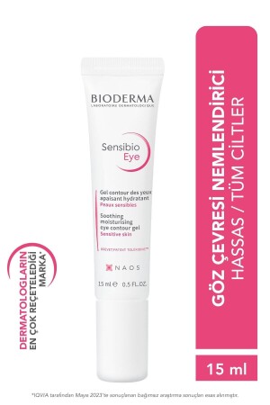 Sensibio Eye Moisturizing Care Cream with Hyaluronic Acid and Caffeine for the Sensitive Eye Area 15 ml - Bioderma