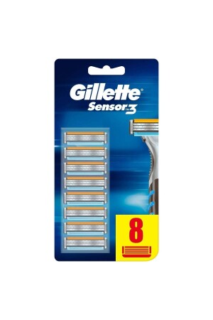 Sensor 3 Spare Razor 8-Piece - Gillette