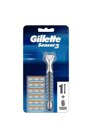 Sensor3 Shaver + 6 Spare Razor Blades - Gillette