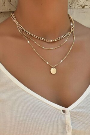 Sequin Necklace Set Gold - New Obsessions