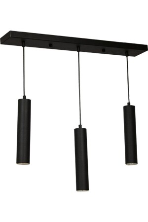 Serena (51x1. 5 Mm Iron Pipe) 3-Piece Metal Ceiling Row Pendant Lamp Modern Interior (bulbs Included!!!) SERENA 3-Piece - Bozyaka Aydınlatma