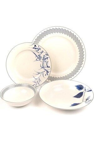 Serenity 24 Piece Dinnerware Set for 6 People P038. 895657 - Mikasa Moor