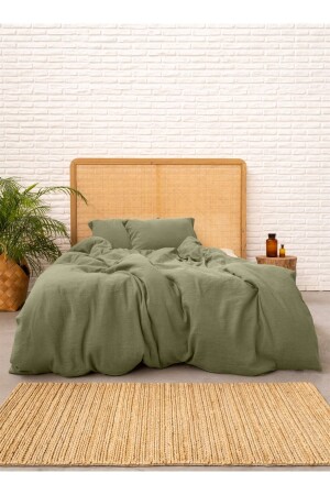 Serenity Linen Duvet Cover Khaki MAM. B.R.HOUSE. TKS. BED. 00009 - Barine
