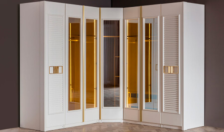 Serenity Luxury Corner Wardrobe - Cadde Yıldız