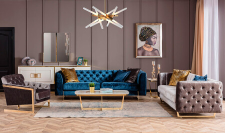 Serenity Luxury Living Room Set - Cadde Yıldız