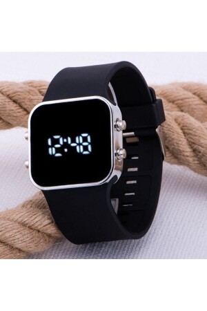 Serial Digital Silver Case Color Led Bracelet Silicone Wristwatch ST-303539 - Spectrum