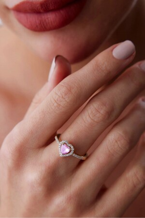 Serious Relationship Ring Heart Model Zircon Stone Adjustable Ring - The Steel