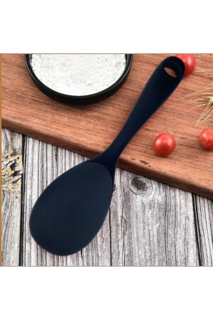 Sert Uçlu Isıya Dayanıklı Yanmaz Yapışmaz Silikon 22 Cm Kaşık MG-22CM-KISA-KAŞIK- - Multiamo