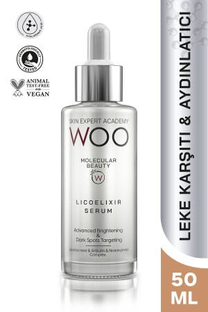 ليكوليكيرير مضيء ومقاوم البقع Serum 50 ml Arbutin Licorice Niacinamide - Woo Skin Expert Academy