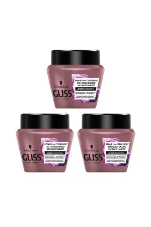 MNZ- Serum Deep Repair صناعة قناع الشعر 300 ml مجموعة من 3. HNKL. 1211 - Gliss