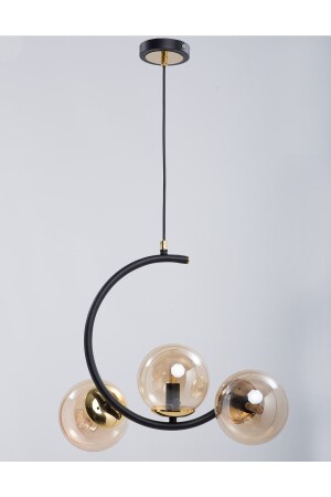 Sesa Black 3 Honey Lamp Chandelier 10116103 - MŞ Aydınlatma