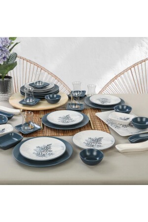 Set Breakfast Blue Magic 36 Pieces for 6 People dmtaks202236 - Keramika