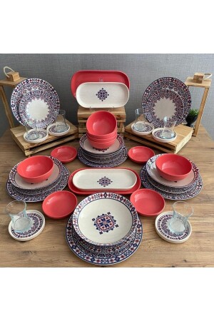 Set Dining Kera 44 Pieces for 6 People dmtaks202244 - Keramika