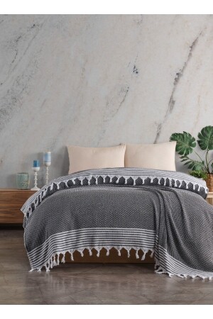 SET HOME Antique Pattern Double Pike 200x230 Fringed (Hand Tied) - Sethome Collection