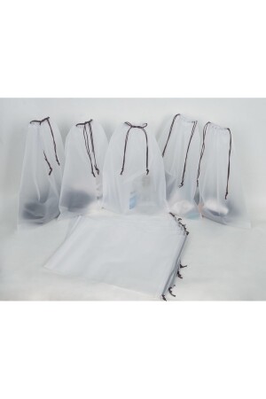 Set mit 10 wasserdichten Kosmetiktaschen für den Strandurlaub, 30 x 40 cm (groß). - Meapuff