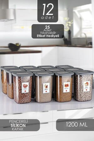 Set mit 12 großen Frischhaltedosen – 1200 ml WQ2Z2 - WuuQ