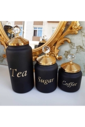 Set mit 3 Gewürzdosen aus Glas dop6909670igo - APARTAMENTO