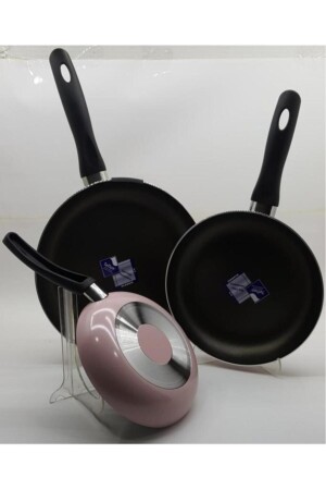 Set mit 3 Pfannen Pink Moonlight - Mehtap