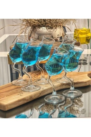 Set mit 6 Gläsern Schräg Grappa dny0002 - Paşabahçe
