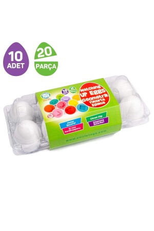 Set of 10 Geometric Eggs CRCL130 - Circle Toys