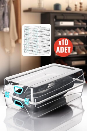 Set of 10 Men's Shoe Storage Box - Nandy Home