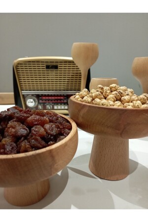 Set of 2 11-5 Cm Wooden Presentation Set Coffee Presentation Breakfast Presentation Fruit Presentation Decor - Ayrawood