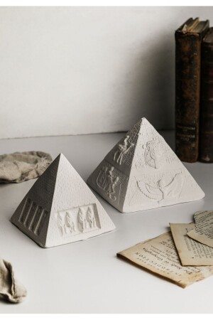 Set of 2 Ancient Egyptian Pyramid Decoration Home Decoration - Lalezen Home